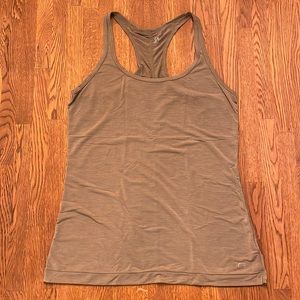 GAPFit Breathe Racerback Tank Top - Olive Green